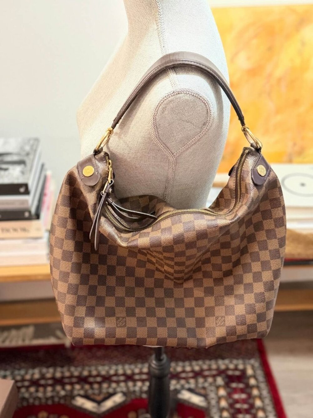 Louis Vuitton Graceful MM Damier Ebene Shoulder Bag - Picture 9 of 11